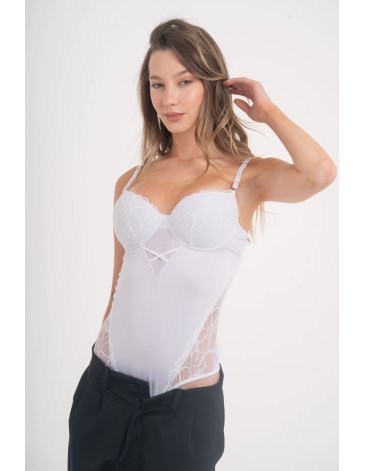 Body taza soft microfibra y puntilla T85/100 TRENDA