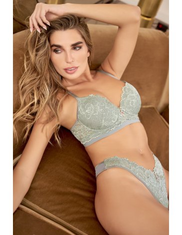 Conjunto taza sofá y cola less de microfibra y puntilla T85/100 TIENTO