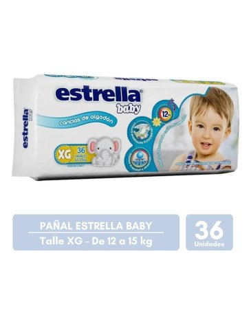 PAÑALES ESTRELLA PANAL HIPER XG X 36 ESTRELLA