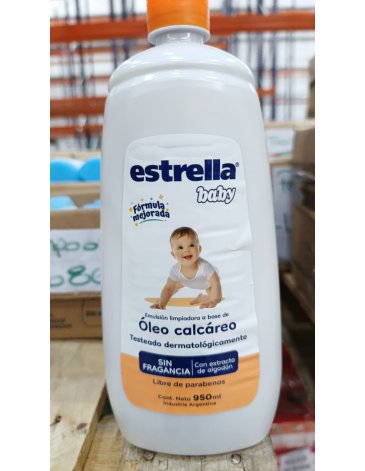 Oleo calcario sin fragancia con extracto de algodon 950ML ESTRELLA