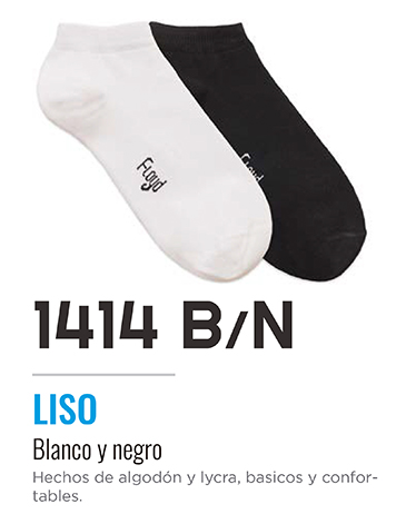 Zoquete liso blanco/negro FLOYD