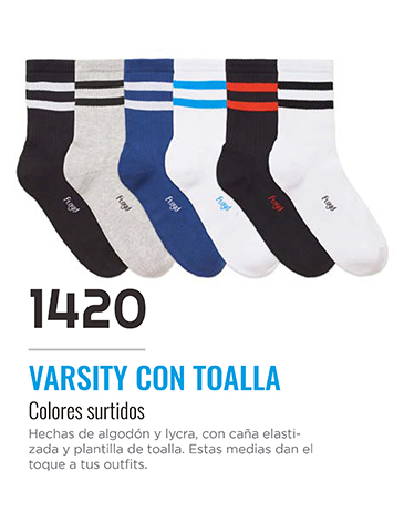 Media de algodon y lycra plantilla toalla FLOYD