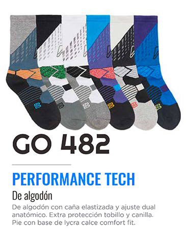 Media de caña alta elastizada c/ajuste dual anatómico FLOYD