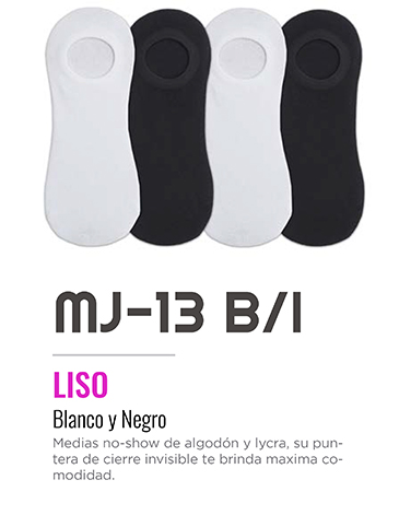 Soquete invisible blanco/negro FLOYD