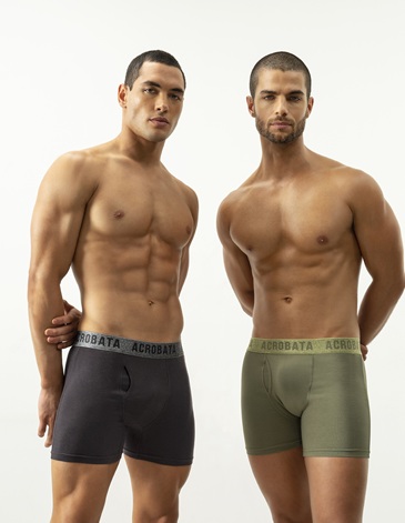 Boxer alg y lycra c/bragueta TS AL XXXL ACROBATA