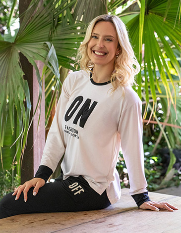 Pijama combinado on off Karin T1/4 - BIANCA SECRETA