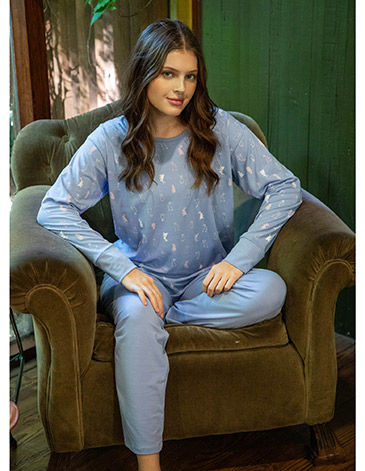 Pijama conejitos en casaca Bunny T1/7 - BIANCA SECRETA
