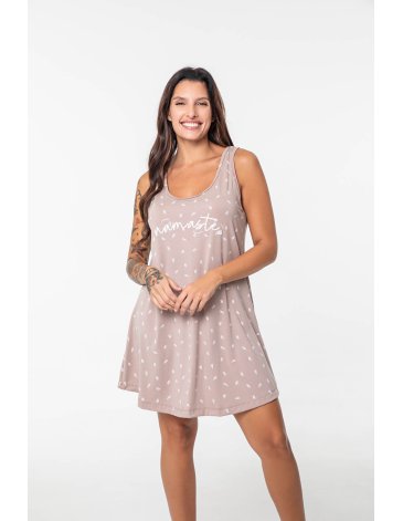 Camisola en modal estampada T5/7 BIANCA SECRETA