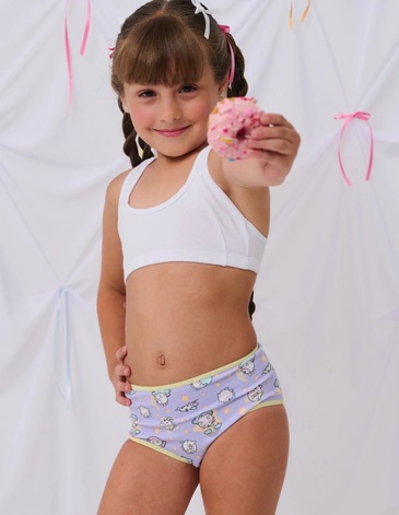 Bombacha Vedetina Cat Unicornios ALGODÓN Y LYCRA T10/14  KIERO