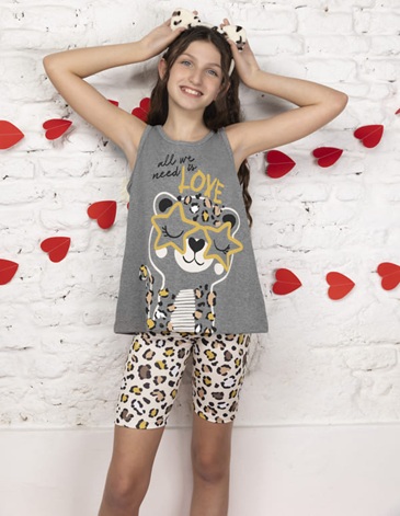 Pijama nena con calza T4/16 LENCATEX