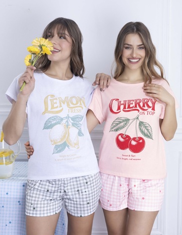 Pijama con casaca de jersey short sublimado TS/XL LENCATEX