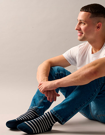 Soquete Hombre Rayado MARCELA KOURY