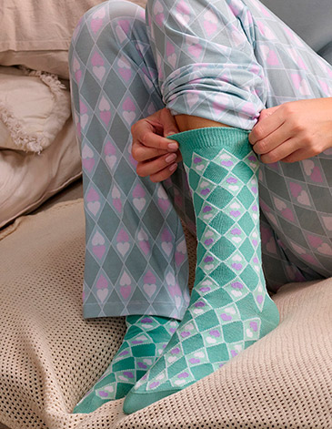 Medias 3/4 con motivos surtidos MARCELA KOURY