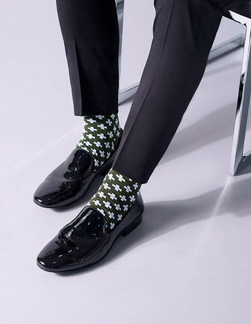 Media 1/2 caña rayada MARCELA KOURY