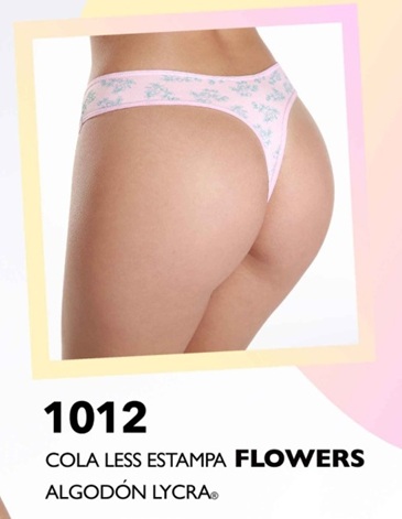 Colaless alg y lycra Flowers Pack x3 JE TAIME
