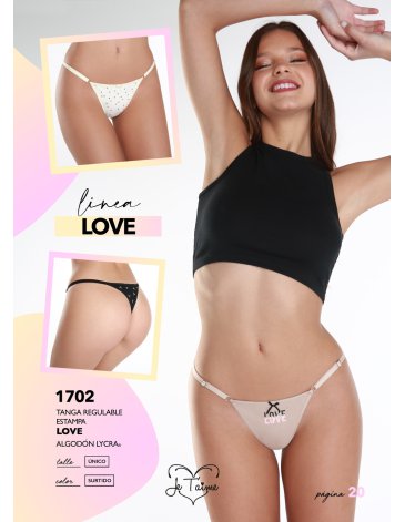 Colaless regulable alg y lycra Pack x3 JE TAIME