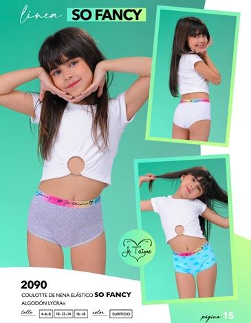 Vedetina nena Pack x3 Talles 4/18 JE TAIME