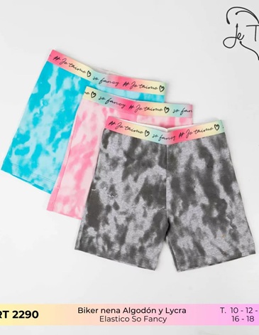 Boxer alg y lycra elastico So Fancy T10/18 JE TAIME