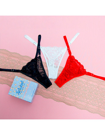 Colaless regulable encaje Pack x3 NATUBEL