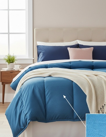 Acolchado Ritmo reversible 2 1/2 plazas Doble Faz ALCOYANA