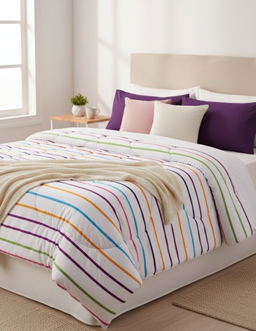 Acolchado Ritmo Premium reversible 2 1/2 plazas Doble Faz ALCOYANA