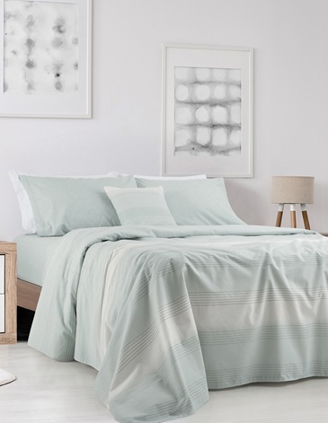 Juego de sabana Estudio Percal 144 Hilos 1 1/2 PL ALCOYANA