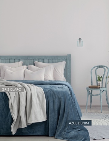 Frazada Monaco de coral fleece 1 1/2 PL ALCOYANA