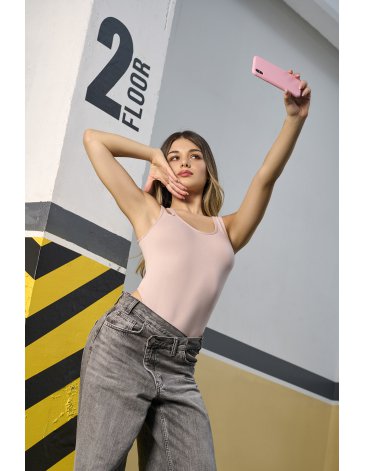 Body cola less de algodón con detalle en bretel T1/3 AVRIL KAURY