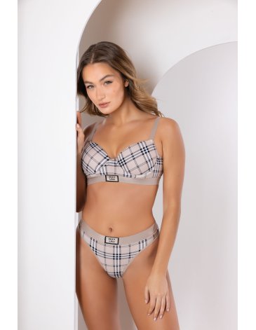 Conjunto de algodon y lycra estampado cuadrille T105/120 SEXY LALI