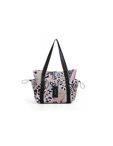 Cartera Tote con Lona Florida - CHIMOLA