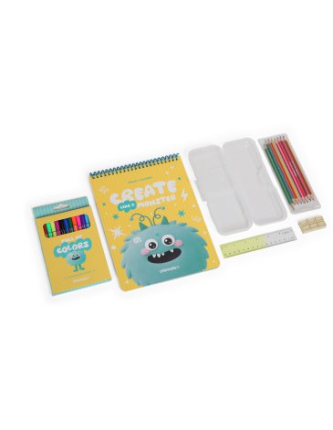 COLORING SET MONSTER GREEN - CHIMOLA