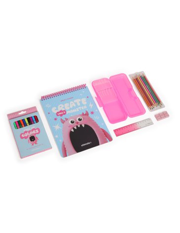 COLORING SET MONSTER PINK - CHIMOLA