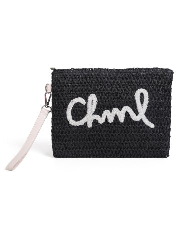 Neceser Pouch Raffia CHIMOLA