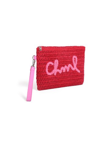 Neceser Pouch Raffia - CHIMOLA