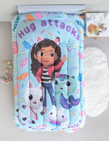 Acolchado 1 1/2 pl GABBY DOLLHOUSE PIÑATA