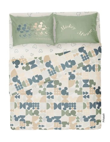 Sabanas 4 piezas 2 plazas MICKEY GEOMETRICS PIÑATA