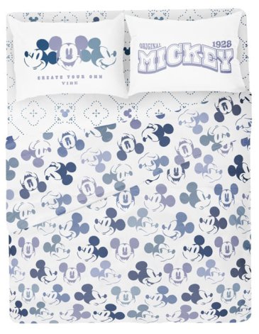 Sábanas 4 piezas Queen MICKEY BLUE PIÑATA
