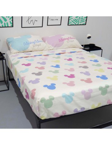 Sábanas Queen Mickey Faces - PIÑATA