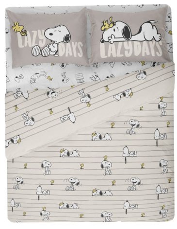 Sábanas 4 piezas 2 plaza SNOOPY PIÑATA