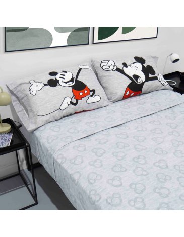 Sábanas King Mickey Classic Grey - PIÑATA
