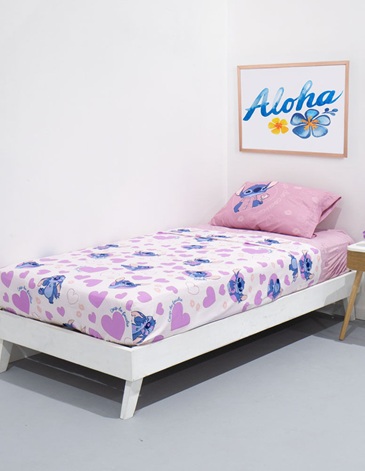 Juego de Sabanas de 1 1/2 plaza Stitch PIÑATA