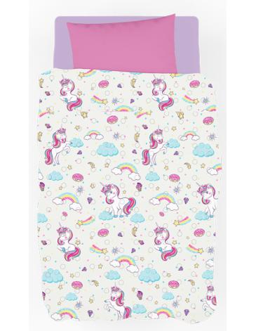 Cubrecama ultra soft 1 1/2 pl Unis PIÑATA