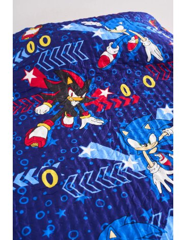 Cubrecama ultra soft 1 1/2 pl Sonic - PIÑATA