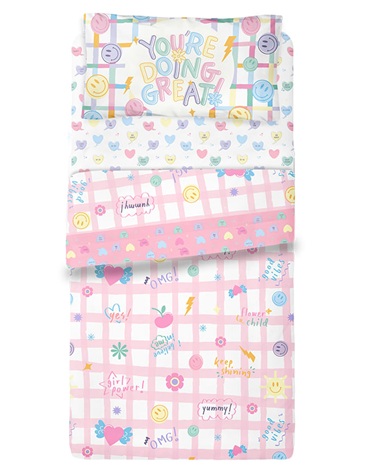 Sábana 1 1/2 Plaza / Ultra Soft. FUNNY PIÑATA