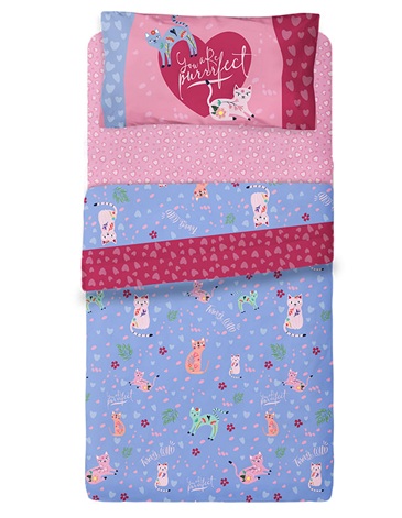 Sábana 1 1/2 Plaza / Ultra Soft. WILD PIÑATA