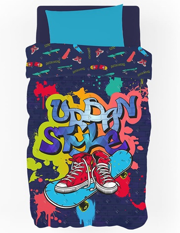 Cubrecama 1 1/2 Plaza. STREET PIÑATA