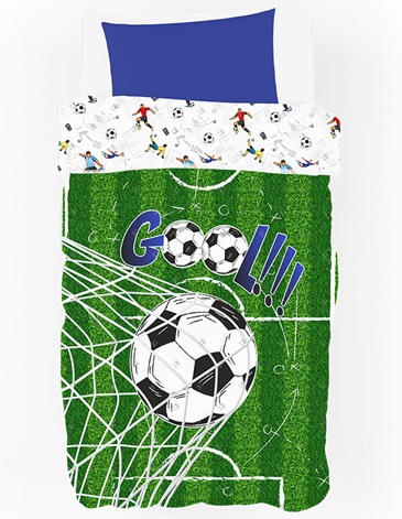 Cubrecama 1 1/2 Plaza. CAMPEONES PIÑATA