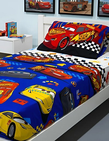 Juego de Sábanas 1 1/2 plaza CARS PIÑATA