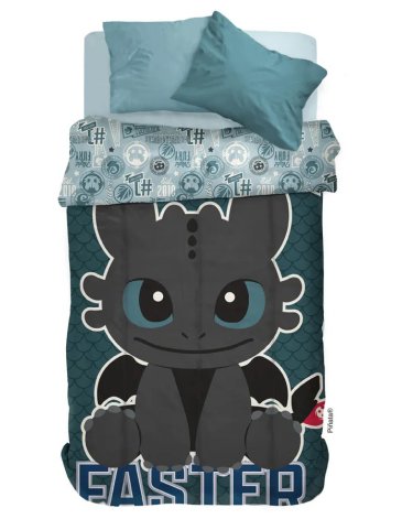 Acolchado 1 1/2 pl Entrenado a mi Dragon PIÑATA