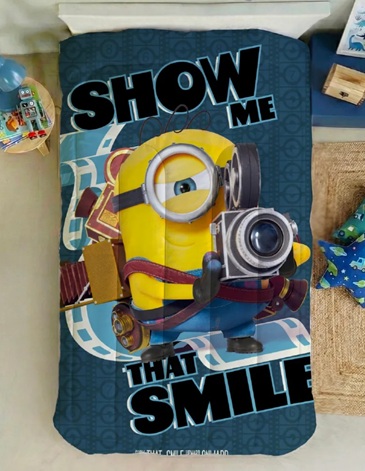 Acolchado 1 1/2 pl MINIONS PIÑATA